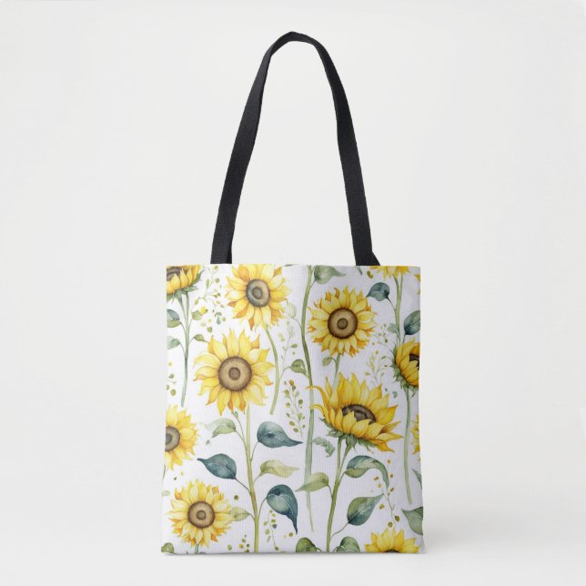 Bolsa De Tosta De Girasol De Acuarela (Anverso)