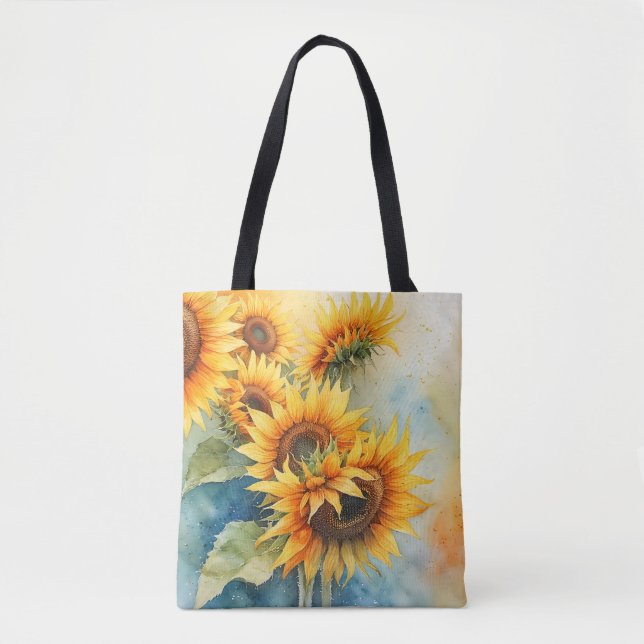 Bolsa De Tosta De Girasol En Flor Brillante (Anverso)