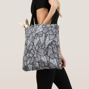 Bolsa De Tosta De Impresión De Flores Con Arte Gri