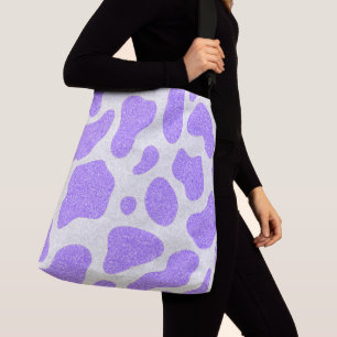 Bolsa De Tosta De La Impresión De La Vaca Púrpura