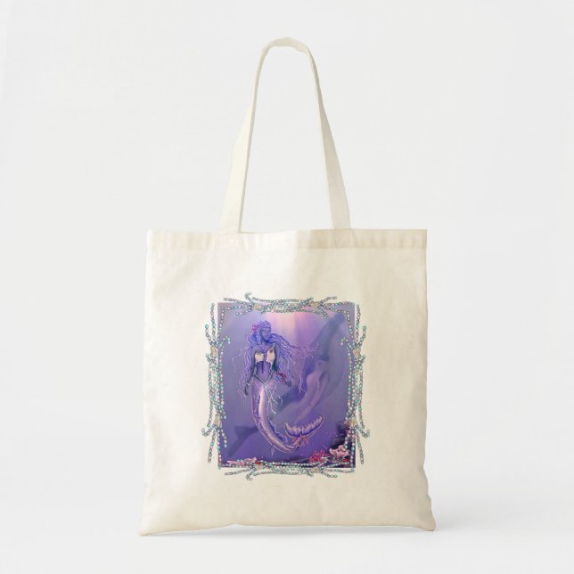 Bolsa De Tosta De La Sirena Del Océano Púrpura (Frente)