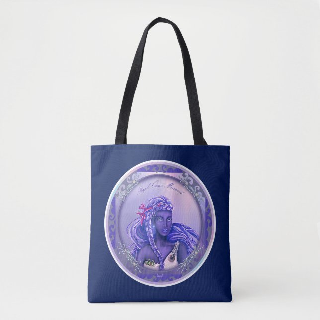 Bolsa De Tosta De La Sirena Del Océano Púrpura (Anverso)