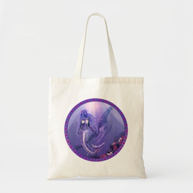 Bolsa De Tosta De La Sirena Del Océano Púrpura (Frente)