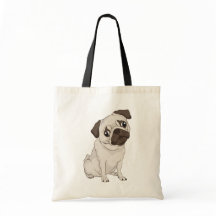 Bolsa De Tosta De Personalizado De Perro De Pug
