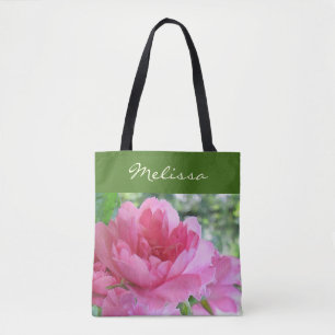Bolsa De Tosta Floral De Flor Rosa