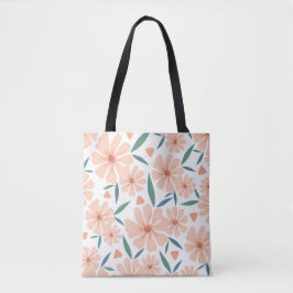 Bolsa De Tosta Floral Rosa De Coral Claro