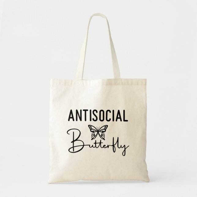 Bolsa De Tosta Humourous Antisocial Butterfly (Frente)