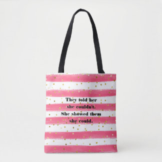 Bolsa De Tosta Rosa, Blanco, Rayas, Confetti De Or