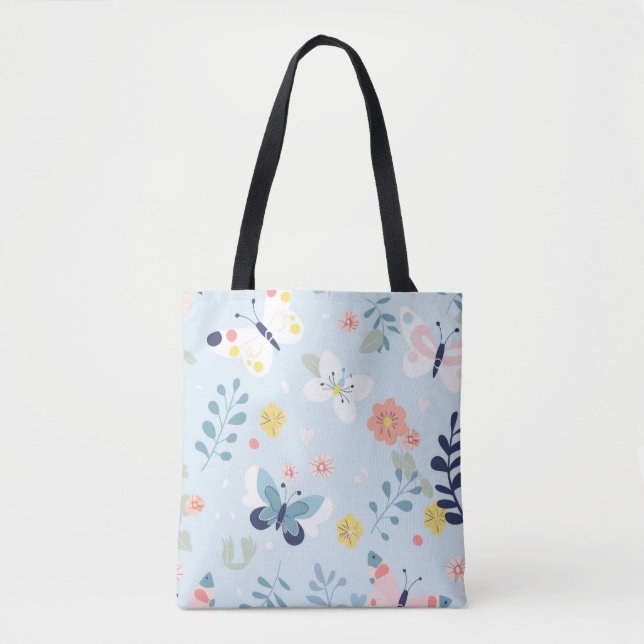 Bolsa De Tosta Whimsical Blue Butterfly (Anverso)