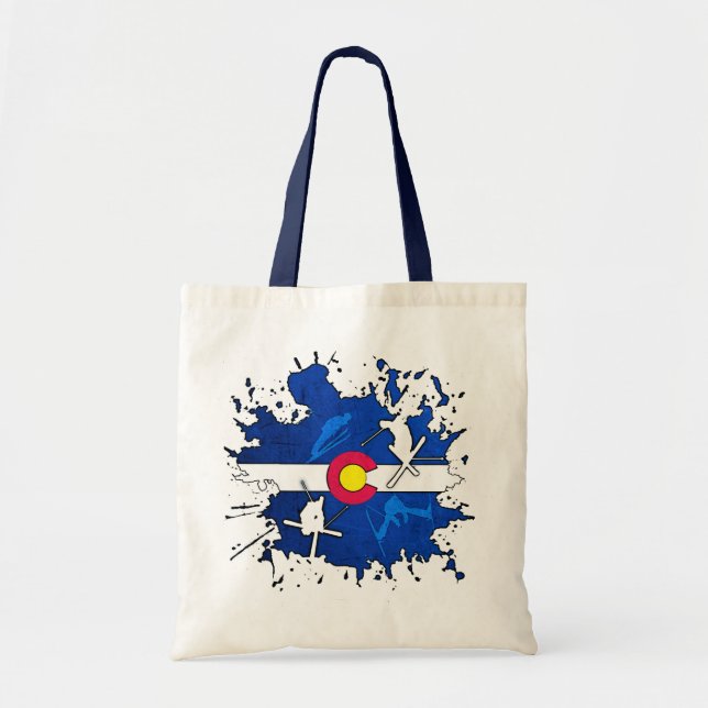 Bolsa de tostada con banderas de Colorado (Frente)