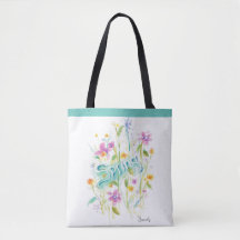 Bolsa de tota de flor, bolsa de lona