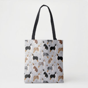 Bolsa de tota gris de huesos de pastor australiano