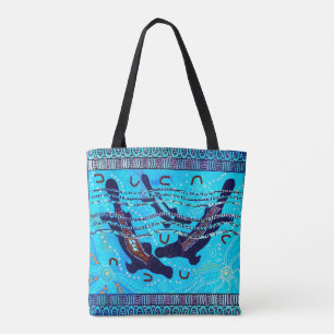 Bolsa de Tote aborigen Blue Platypus