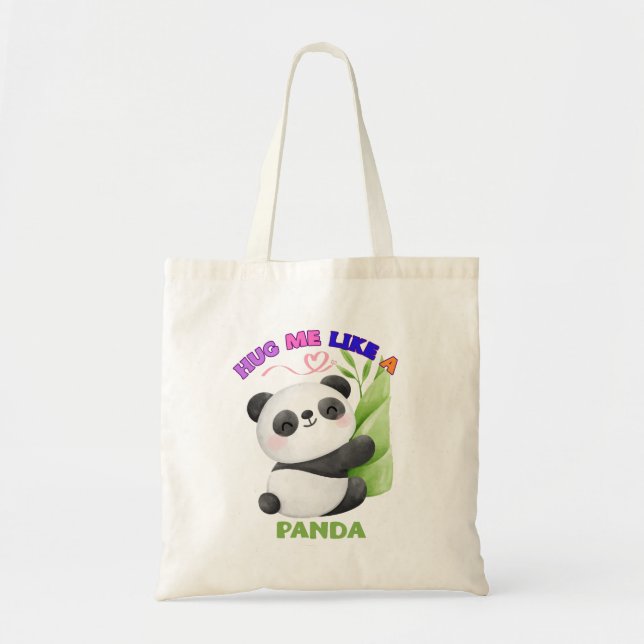 🐼 Bolsa de Tote - abrazarme como un panda (Frente)
