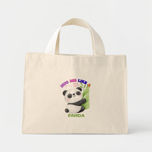 🐼 Bolsa de Tote - abrazarme como un panda (Frente)