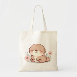 Bolsa De Tote Adorable Pastel Otter - Kawaii Cute
