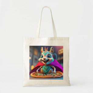 Bolsa De Tote Adorable Squirrel Pizza Nueces Tote