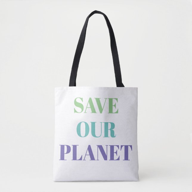 Bolsa de Tote - AHORRA NUESTRO PLANETA (Anverso)
