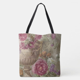Bolsa de Tote Antiguo Floral