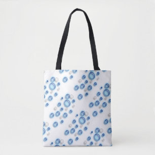Bolsa de Tote (ao) - Burbujas azules