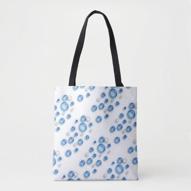 Bolsa de Tote (ao) - Burbujas azules (Anverso)