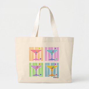 Bolsa de Tote - Arte pop retro Martinis