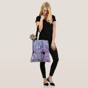 Bolsa de Tote azul claro y rosa Hydrangea