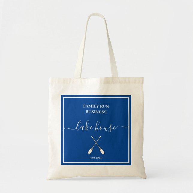 Bolsa de Tote - Azul de la Casa del Lago (Frente)