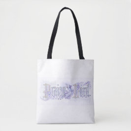 Bolsa de tote azul periwinkle pastel "Alabado sea 