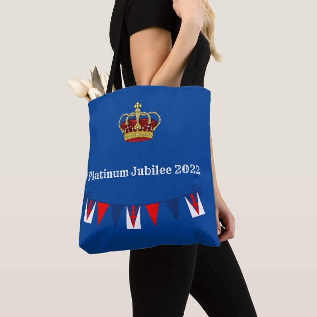 Bolsa De Tote Azul Platinum Jubilee 2022 (Detalle)