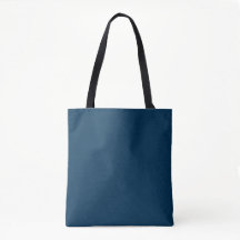 Bolsa De Tote Azul Sólido Prusiano