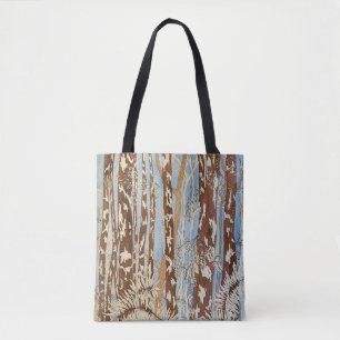 Bolsa de Tote Azul y Marrón claro