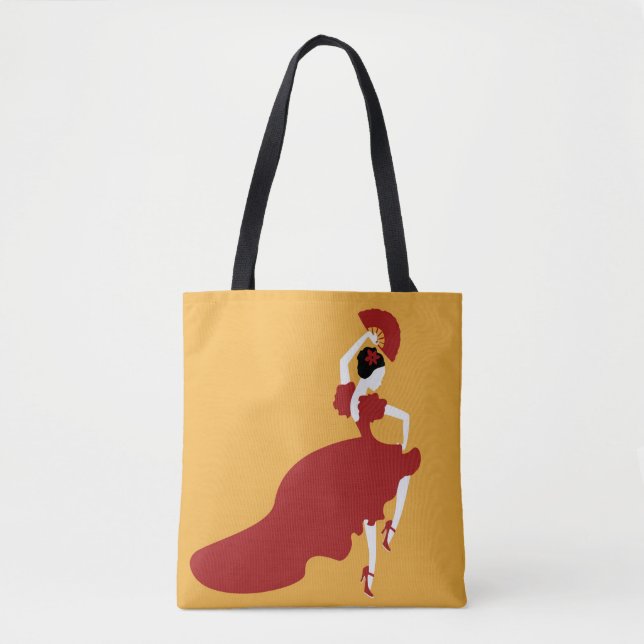 Bolsa de Tote, bailarina de flamenco (Anverso)