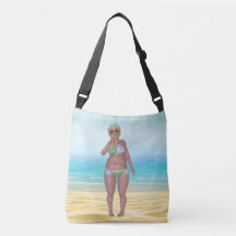Bolsa de Tote Beach con divertida belleza del baño