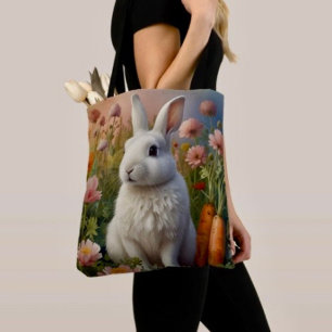 Bolsa De Tote Blossom Bunny & Carrot Patch