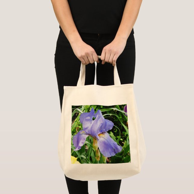 Bolsa De Tote Botánica De Iris Púrpura (Anverso (producto))