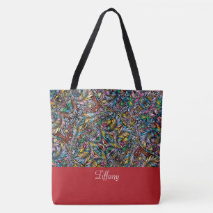 Bolsa De Tote Botánica Vibrante