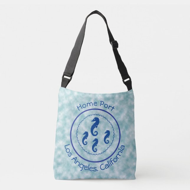 Bolsa de Tote - Caballos marinos y puerto residenc (Anverso)