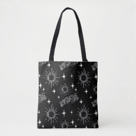 Bolsa De Tote Celestial Negra Y Blanca