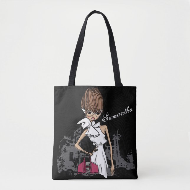 Bolsa de Tote, Chica elegante (Anverso)