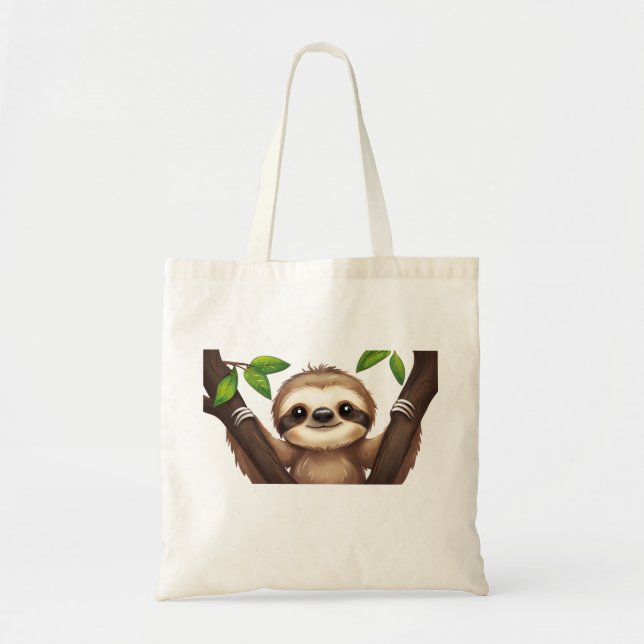 Bolsa De Tote Chill Sloth - Sólo Vibes lentas. (Frente)