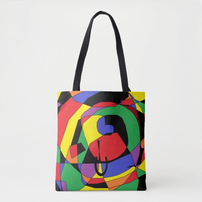 Bolsa de Tote colorida Nuevo diseño multicolor (Anverso)