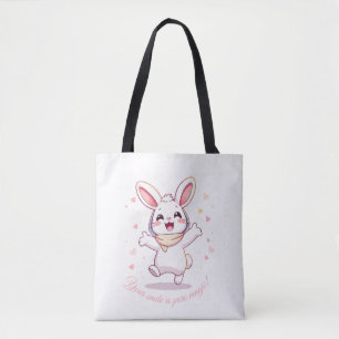 Bolsa de Tote - Compra estética de conejo pastel l
