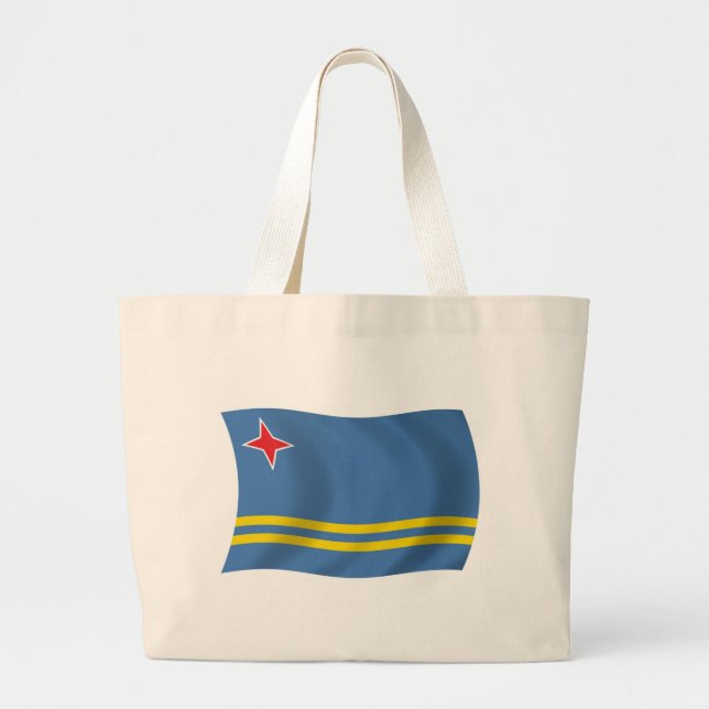 Bolsa de Tote con bandera de Aruba (Frente)