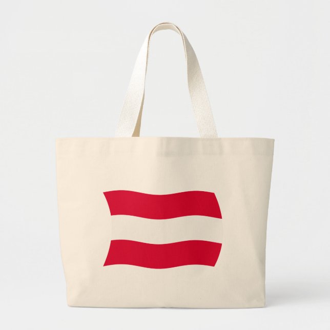 Bolsa de Tote con bandera de Austria (Frente)
