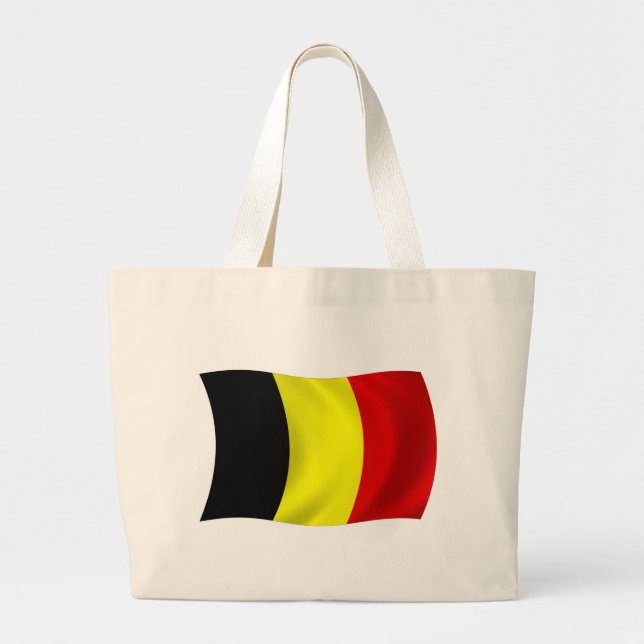 Bolsa de Tote con Bandera de Bélgica (Frente)