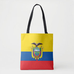 Bolsa de Tote con Bandera de Ecuador