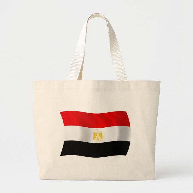 Bolsa de Tote con Bandera de Egipto (Frente)