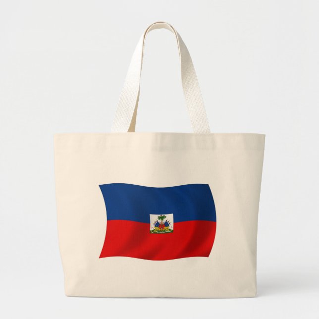 Bolsa de Tote con Bandera de Haití (Frente)