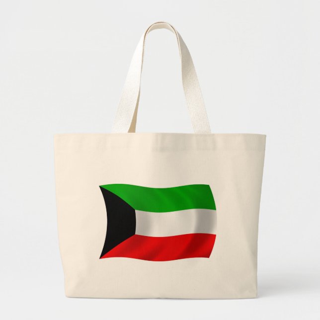 Bolsa de Tote con Bandera de Kuwait (Frente)